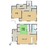 加木屋町雉子野貸家の間取り画像