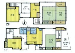 小矢部市畠中町貸家の間取り画像