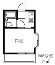 ハイツシバタ2号棟の間取り画像