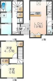 今里借家（東側）の間取り画像