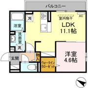 D-room内山Ⅱの間取り画像