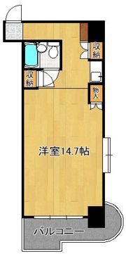 夏井ヶ浜リゾートスカイマンションの間取り画像