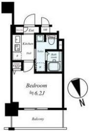 スワンズシティ南森町の間取り画像