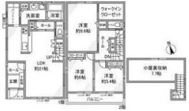 石仏町長北屋敷戸建の間取り画像