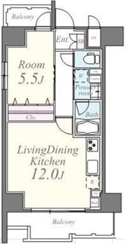 グランイースト田原町の間取り画像