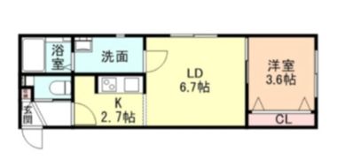 コモド太閤山Ⅱの間取り画像