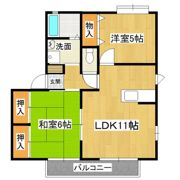 ブライトガーデン南D棟の間取り画像