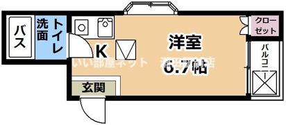 コーポなぎの間取り画像