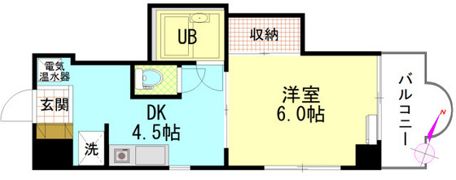 セントラルリバー祇園の間取り画像