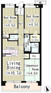 ファインクレスト若葉台の間取り画像