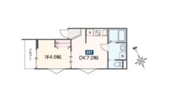 MELDIA蒔田の間取り画像