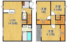 サンラプロ寺内 D棟の間取り画像