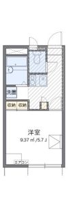 レオパレス足高の間取り画像