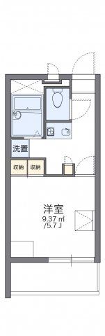 レオパレスエリアクエストの間取り画像