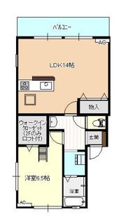 コーポ願海寺B棟の間取り画像