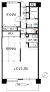 ダイアパレス五日市中央の間取り画像