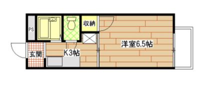 エステート皆実の間取り画像