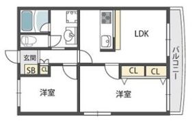 アパルトマン北千里の間取り画像