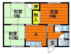 サンクスファミリー 平屋の間取り画像
