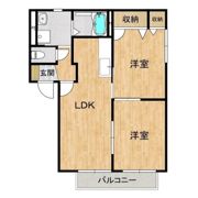 フラットツインA棟の間取り画像