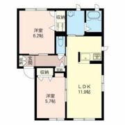 ベルドミール Bの間取り画像