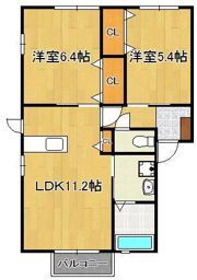 グランフィール華里の間取り画像