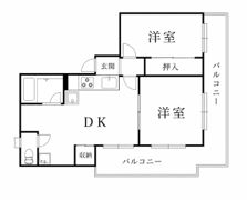 サンシャトー三宮の間取り画像