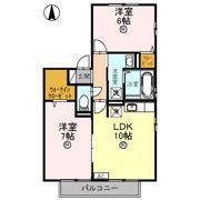 リビングタウン渕 Bの間取り画像