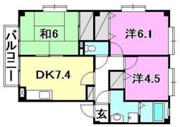 フォブール余戸東A棟の間取り画像