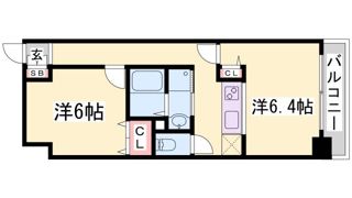 コスモリード神戸三宮の間取り画像