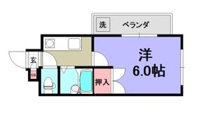 スカイハイツ中野の間取り画像