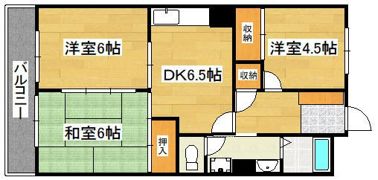 レジデンス中村の間取り画像