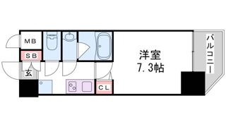 セオリー神戸クレールの間取り画像