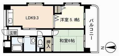 ルーヴル楠木の間取り画像