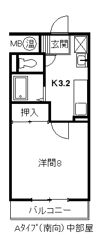 グランドハイツ布橋の間取り画像