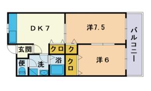 ヴィアーレ警固の間取り画像