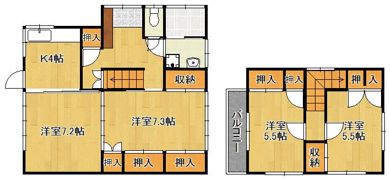 山口邸の間取り画像