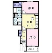 レモンライム Bの間取り画像