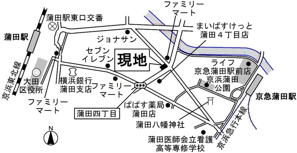 近くに施設あり