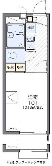 レオパレスコスモオーラの間取り画像