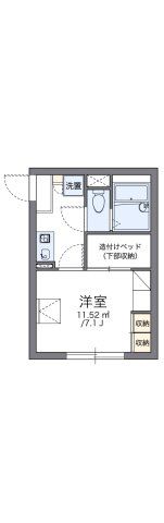 レオパレスTWINKLEの間取り画像