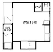 岩崎二丁目平屋の間取り画像