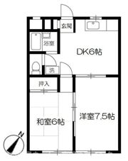オークスCの間取り画像
