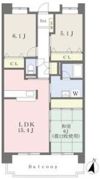 ファスティーナ植田の間取り画像
