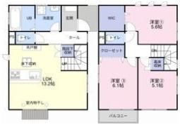 長山88番1 戸建賃貸住宅の間取り画像