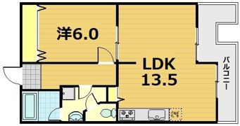 ビューハイツ京都山科（ベルヴィ52）の間取り画像