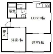 コーポラスB棟の間取り画像
