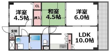 ツインコートMの間取り画像