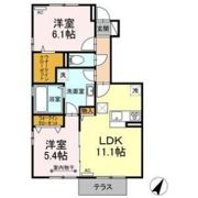 D-ROOM西多賀Ⅲの間取り画像