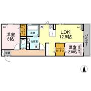 プレジデント持田 A棟の間取り画像